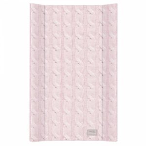 Ceba baby αλλαξιέρα σκληρή PASTEL COLLECTION CABLE STITCH PINK 50×70