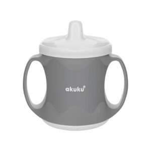 Akuku Κύπελλο με λαβές και στόμιο στο καπάκι 200 ml – ΛΕΥΚΟ